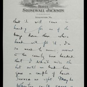 a page of handwritten text