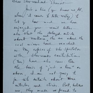 a page of handwritten text