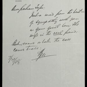 a page of handwritten text