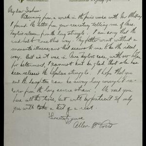 a page of handwritten text