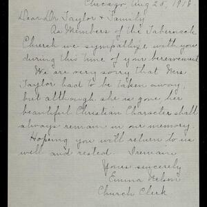 a page of handwritten text