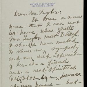 a page of handwritten text