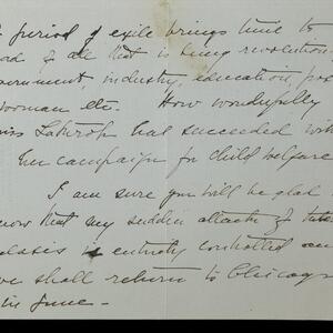 a page of handwritten text