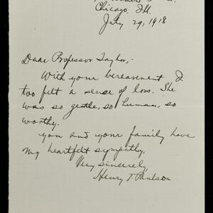 a page of handwritten text