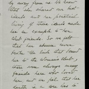 a page of handwritten text