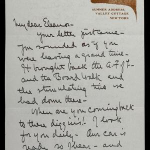 a page of handwritten text