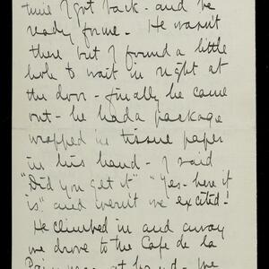 a page of handwritten text