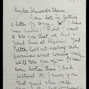 a page of handwritten text