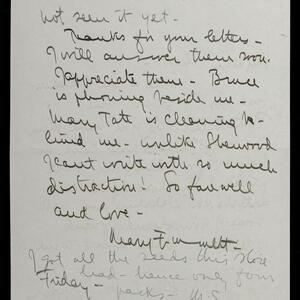 a page of handwritten text