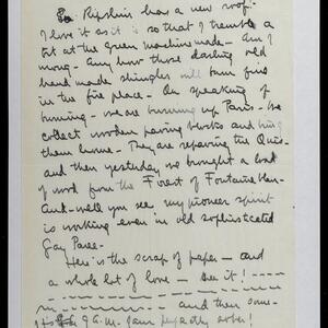 a page of handwritten text