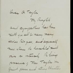 a page of handwritten text
