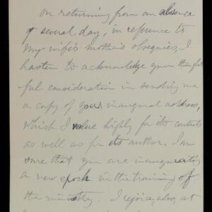 a page of handwritten text
