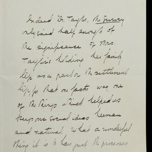 a page of handwritten text