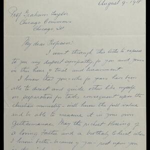 a page of handwritten text