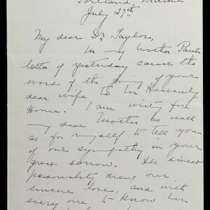 a page of handwritten text