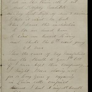 a page of handwritten text