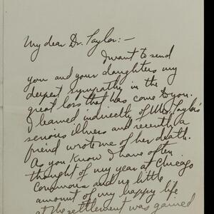 a page of handwritten text