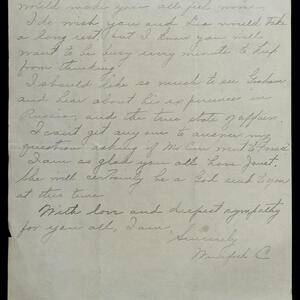 a page of handwritten text