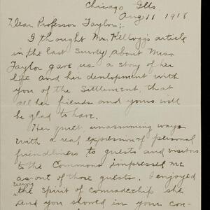 a page of handwritten text