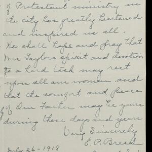 a page of handwritten text