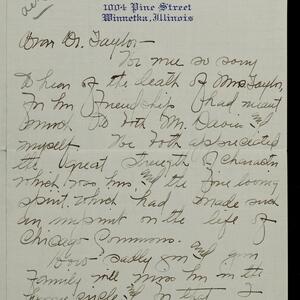 a page of handwritten text