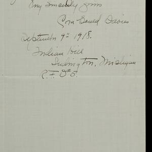 a page of handwritten text
