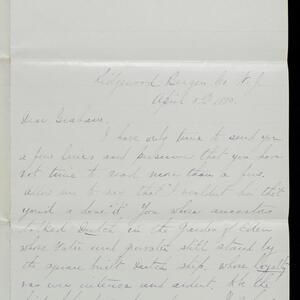 a page of handwritten text