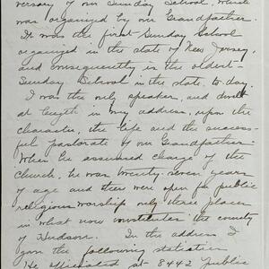 a page of handwritten text