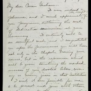 a page of handwritten text