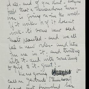 a page of handwritten text