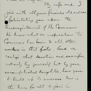 a page of handwritten text