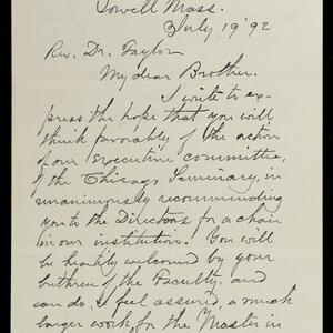 a page of handwritten text
