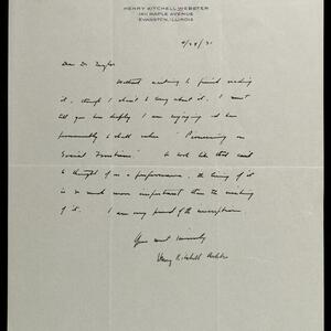 a page of handwritten text