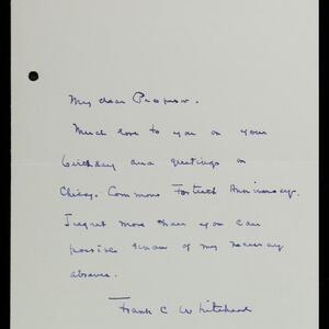 a page of handwritten text