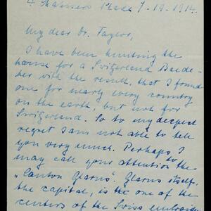 a page of handwritten text