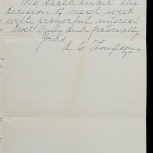 a page of handwritten text