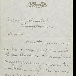 a page of handwritten text