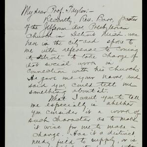 a page of handwritten text