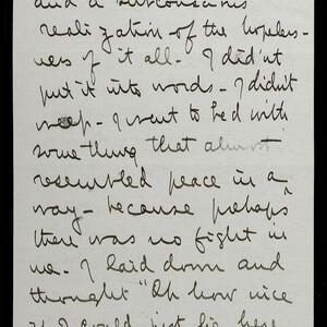 a page of handwritten text