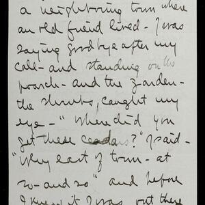 a page of handwritten text