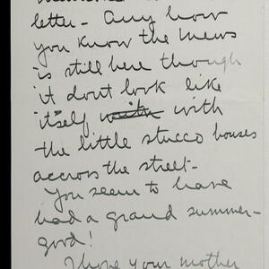 a page of handwritten text