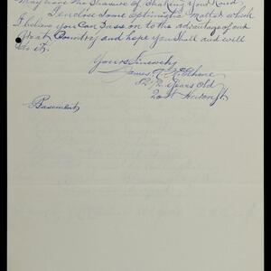 a page of handwritten text