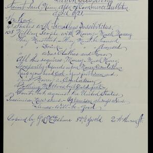 a page of handwritten text