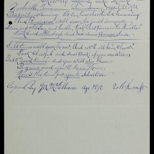 a page of handwritten text