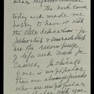 a page of handwritten text