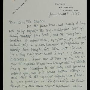a page of handwritten text
