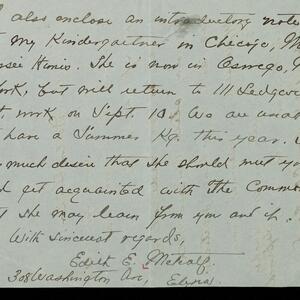 a page of handwritten text