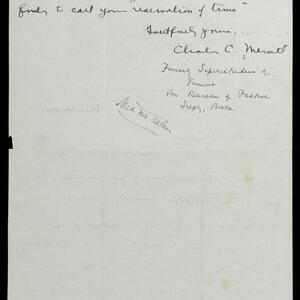 a page of handwritten text