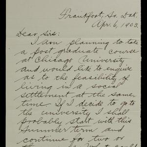 a page of handwritten text