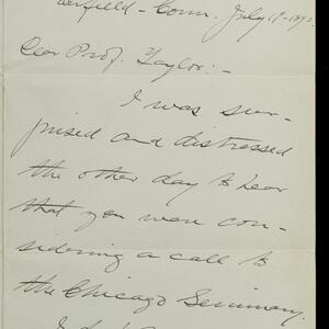 a page of handwritten text